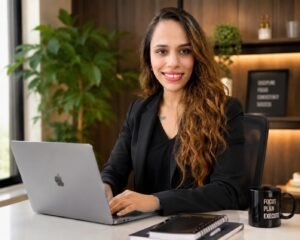 my image working on laptop